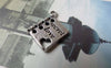 Accessories - 20 Pcs Of Antique Silver Love Book Charms 13x15mm A7177