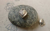 Accessories - 20 Pcs Of Antique Silver Lovely 3D Heart Charms 10mm A6304