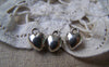 Accessories - 20 Pcs Of Antique Silver Lovely 3D Heart Charms 7mm A905