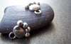 Accessories - 20 Pcs Of Antique Silver Lovely Bear Paw Charms 13x14mm A3666