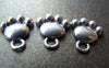 Accessories - 20 Pcs Of Antique Silver Lovely Bear Paw Charms 13x14mm A3666