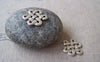 Accessories - 20 Pcs Of Antique Silver Lovely Chinese Knot Charms 14x17mm A3840