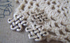 Accessories - 20 Pcs Of Antique Silver Lovely Chinese Knot Charms 14x17mm A3840