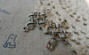 Accessories - 20 Pcs Of Antique Silver Lovely Chinese Knot Connector Charms 18x31mm A5637