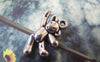 Accessories - 20 Pcs Of Antique Silver Lovely Dancing Bear Charms 19mm A4335