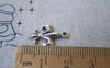 Accessories - 20 Pcs Of Antique Silver Lovely Flower Lily Charms 12x18mm A2336