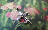 Accessories - 20 Pcs Of Antique Silver Lovely Flower Lily Charms 12x18mm A2336