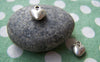 Accessories - 20 Pcs Of Antique Silver Lovely Heart Charms 9mm A914