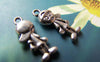 Accessories - 20 Pcs Of Antique Silver Lovely Little Boy Charms 18mm A1531