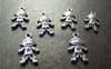 Accessories - 20 Pcs Of Antique Silver Lovely Little Star Boy Charms 9x15mm A1548