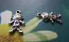 Accessories - 20 Pcs Of Antique Silver Lovely Little Star Boy Charms 9x15mm A1548