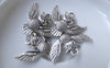 Accessories - 20 Pcs Of Antique Silver Lovely Owl Charms 23x30mm A7559