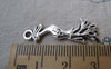 Accessories - 20 Pcs Of Antique Silver Lovely Phoenix Bird Charms 12x31mm Double Sided A7560