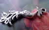 Accessories - 20 Pcs Of Antique Silver Lovely Phoenix Bird Charms 12x31mm Double Sided A7560