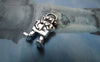 Accessories - 20 Pcs Of Antique Silver Lovely Robot Charms 9x17mm A6331