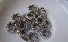 Accessories - 20 Pcs Of Antique Silver Lovely Twisted Coiled Ring 3x11mm A4485
