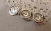 Accessories - 20 Pcs Of Antique Silver Mechanical Watch Clock Charms Pendants 12x20mm A7338