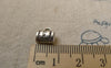Accessories - 20 Pcs Of Antique Silver Necklace Bail Charms 6x7mm A6302