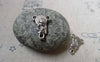 Accessories - 20 Pcs Of Antique Silver Nun Maria Three Loops Connectors Charms 12x16mm A6033