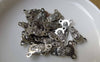 Accessories - 20 Pcs Of Antique Silver Nun Maria Three Loops Connectors Charms 12x16mm A6033