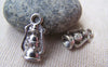 Accessories - 20 Pcs Of Antique Silver Oil Hurricane Lamp Charms 10x20mm A885