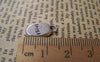 Accessories - 20 Pcs Of Antique Silver Oval Charms 8x15mm A3286
