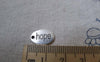 Accessories - 20 Pcs Of Antique Silver Oval Charms Double Sided 10x14mm A7576