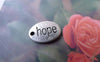Accessories - 20 Pcs Of Antique Silver Oval Charms Double Sided 10x14mm A7576