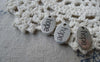 Accessories - 20 Pcs Of Antique Silver Oval Charms Double Sided 10x14mm A7576