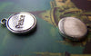 Accessories - 20 Pcs Of Antique Silver Peace Round Charms 13mm A1308
