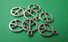 Accessories - 20 Pcs Of Antique Silver Peace Symbol Charms 12mm A3658