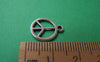 Accessories - 20 Pcs Of Antique Silver Peace Symbol Charms 12mm A3658