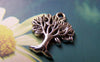Accessories - 20 Pcs Of Antique Silver Peace Tree Charms 16x20mm A1020