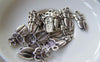 Accessories - 20 Pcs Of Antique Silver Pewter Metal Owl Charms A5336