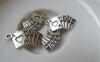 Accessories - 20 Pcs Of Antique Silver Poker Cards Royal Flush Charms 13x25mm A1373