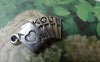 Accessories - 20 Pcs Of Antique Silver Poker Cards Royal Flush Charms 13x25mm A1373