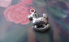 Accessories - 20 Pcs Of Antique Silver Rocking Horse Charms 14x18mm Double Sided A7567