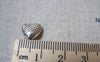 Accessories - 20 Pcs Of Antique Silver Rondelle Fish Heart Beads 10mm A5734