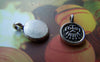 Accessories - 20 Pcs Of Antique Silver Round Tribal Face Charms 10x14mm A2786