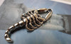 Accessories - 20 Pcs Of Antique Silver Scorpion Charms Pendants Double Sided 16x41mm A6042