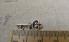 Accessories - 20 Pcs Of Antique Silver Skeleton Key Heart Key Charms 9x21mm A6455