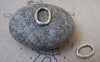 Accessories - 20 Pcs Of Antique Silver Smooth Oval Ring Connector 9x13mm A2276