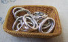 Accessories - 20 Pcs Of Antique Silver Smooth Oval Ring Connector 9x13mm A2276