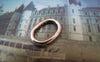 Accessories - 20 Pcs Of Antique Silver Smooth Oval Ring Connector 9x13mm A2276