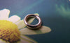 Accessories - 20 Pcs Of Antique Silver Smooth Round Circle Rings 11mm A1067