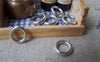 Accessories - 20 Pcs Of Antique Silver Smooth Round Circle Rings 11mm A1067
