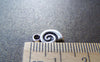 Accessories - 20 Pcs Of Antique Silver Spiral Snail Charms 7x12mm A4161