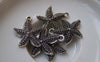 Accessories - 20 Pcs Of Antique Silver Starfish Charms 18x22mm A5781