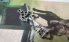 Accessories - 20 Pcs Of Antique Silver Tibetan Silver Filigree Key Charms 11x25mm A4677