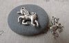 Accessories - 20 Pcs Of Antique Silver Unicorn Charms Pendants 17x24mm A7176